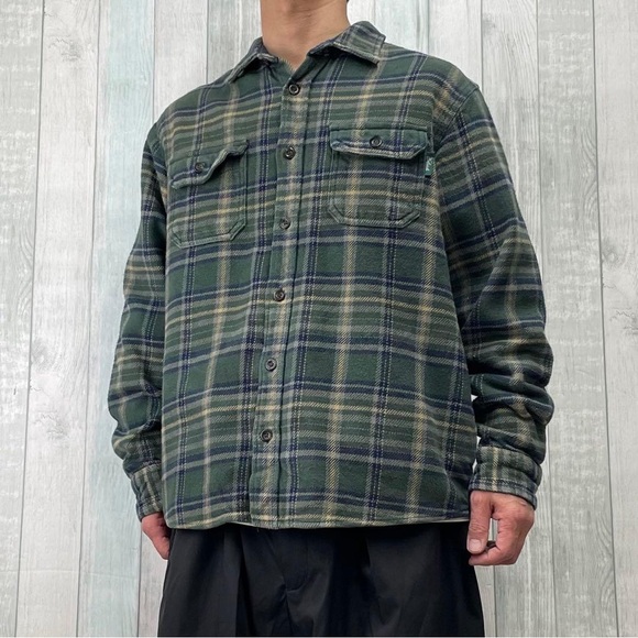 Woolrich Green Plaid Shirt Jacket